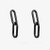 Bowie Black Chain Earrings
