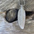 Silver kereru feather necklace