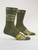 Men's socks decorated with #Frequently childlike often immature".