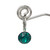 Emerald coloured silver swarovski crystal loops from Isa Dambeck.