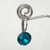 Indicolite coloured silver swarovski crystal loops from Isa Dambeck.