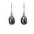 Sterling silver and pearl love drop earrings from Evolve New Zealand.