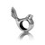 Sterling silver fantail charm from Evolve New Zealand.