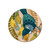 Screenprint tui cork backed coaster by NZ artist Tanya Wolfkamp.