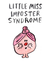 Little Miss Imposter, Blank Greeting Card