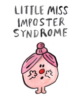 Little Miss Imposter, Blank Greeting Card Little Miss Imposter, Blank Greeting Card