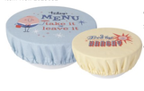 Cheeky Egg & Sun, Bowl Cover, Set/2 Cheeky Egg & Sun, Bowl Cover, Set/2