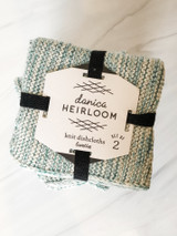 Knit Dishcloth, set/2--CHOOSE COLOR Knit Dishcloth, set/2--CHOOSE COLOR