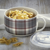 Winter Plaid Soup Mug with Lid Winter Plaid Soup Mug with Lid
