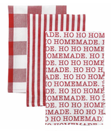 HO HO HOmemade Circa Christmas Towel Set, set/3 HO HO HOmemade Circa Christmas Towel Set, set/3