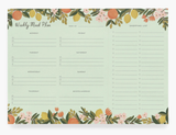 Rifle Paper Co. Meal Planner Notepad--CHOOSE DESIGN Rifle Paper Co. Meal Planner Notepad--CHOOSE DESIGN