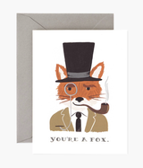 "You're a Fox," Rifle Paper Co. Blank Greeting Card "You're a Fox," Rifle Paper Co. Blank Greeting Card