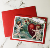 "Love" Glittered Blank Greeting Card "Love" Glittered Blank Greeting Card