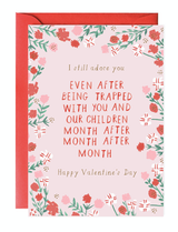 Stuck with You Valentine, Blank Greeting Card Stuck with You Valentine, Blank Greeting Card