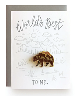Mama Bear, Blank Greeting Card with Enamel Pin Mama Bear, Blank Greeting Card with Enamel Pin