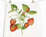 Strawberries Honey Brush Design Tea Towel Strawberries Honey Brush Design Tea Towel