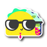 Nerdy Taco Vinyl Sticker, 3"x2.5" Nerdy Taco Vinyl Sticker, 3"x2.5"