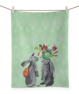 Morning in the Garden: Tea Towel Morning in the Garden: Tea Towel