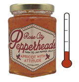 Apricot with Attitude: Rose City Pepperheads Jelly, 12oz Apricot with Attitude: Rose City Pepperheads Jelly, 12oz