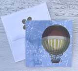 Hot Air Balloon, Mini Card Hot Air Balloon, Mini Card
