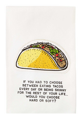 Taco Appliquéd Tea Towel Taco Appliquéd Tea Towel