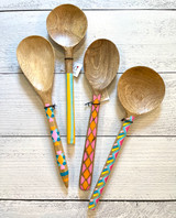Handpainted Geometic Wooden Spoons--CHOOSE COLOR/DESIGN Handpainted Geometic Wooden Spoons--CHOOSE COLOR/DESIGN
