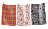 Costume Cat Pumpkins, Dish Towel set/3 Costume Cat Pumpkins, Dish Towel set/3