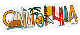 California Icon Letters Vinyl Sticker California Icon Letters Vinyl Sticker