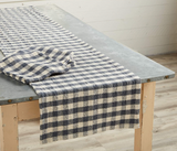 Woven Cotton Check Table Runner, 72" Woven Cotton Check Table Runner, 72"