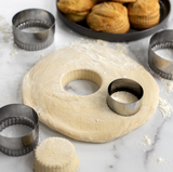 4-Piece Biscuit Cutter Set, Stainless Steel 4-Piece Biscuit Cutter Set, Stainless Steel