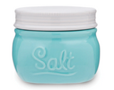 Blue Mason Jar Salt Cellar with Lid