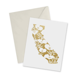 Golden State Gold Foil, blank greeting card Golden State Gold Foil, blank greeting card
