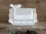 Ceramic Soap Dish with Bird, 2 pieces Ceramic Soap Dish with Bird, 2 pieces