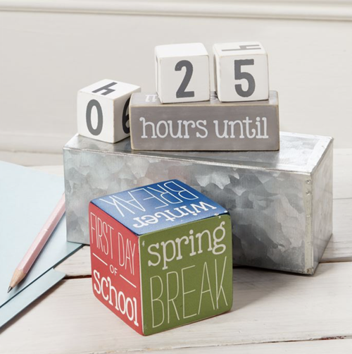 Teacher Break Countdown Block