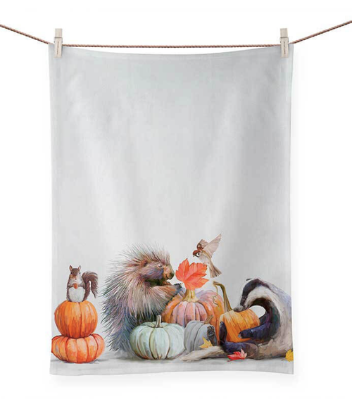 Pumpkin Pals Tea Towel