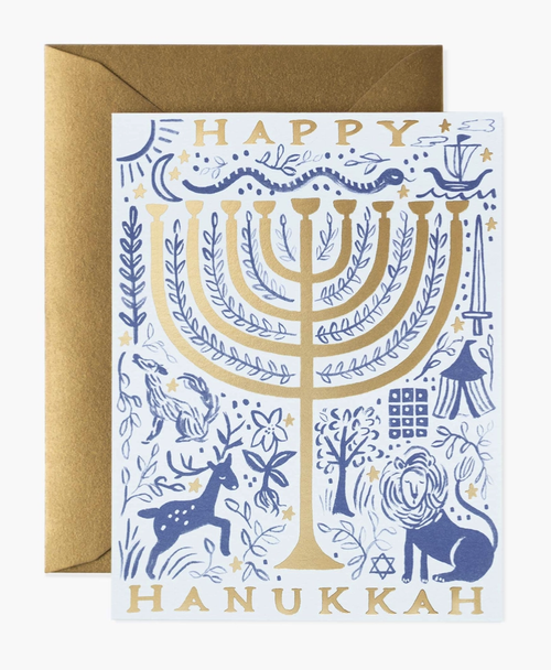 Twelve Tribes Menorah, Rifle Paper Co. Blank Card, Boxed Set of 8