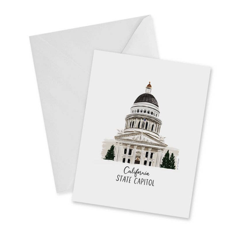 California State Capitol, Blank Greeting Card