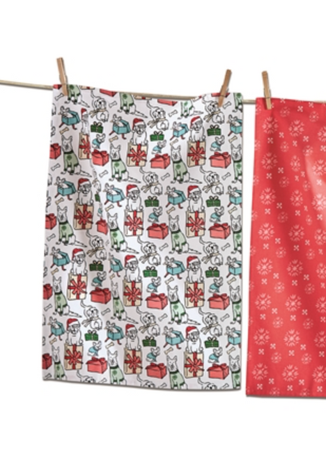 Feliz Naughty Dogs, Dish Towel set/3