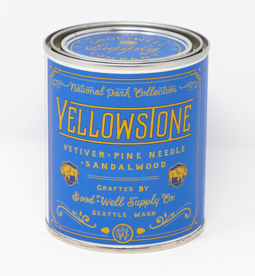 Yellowstone: Good + Well Supply Co. National Parks Collection Candle, 8oz