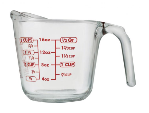 Oven Proof Glass Measuring Jug