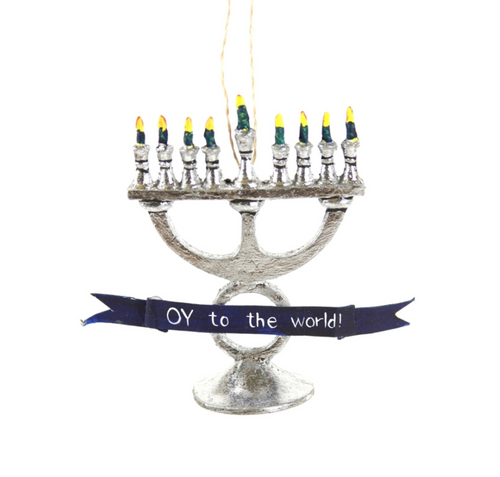 "Oy to the World" Ornament