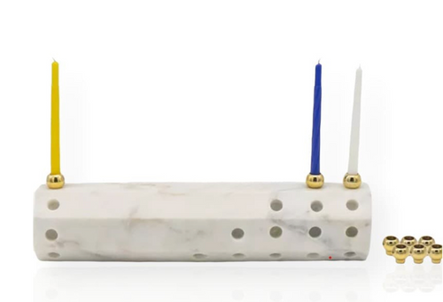 Octagonal Marble Menorah