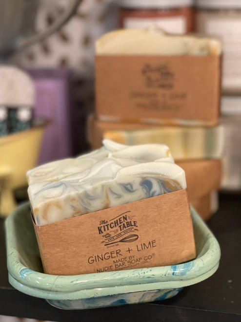 Nudie Bar Soap Co + The Kitchen Table Ginger + Lime Bar Soap