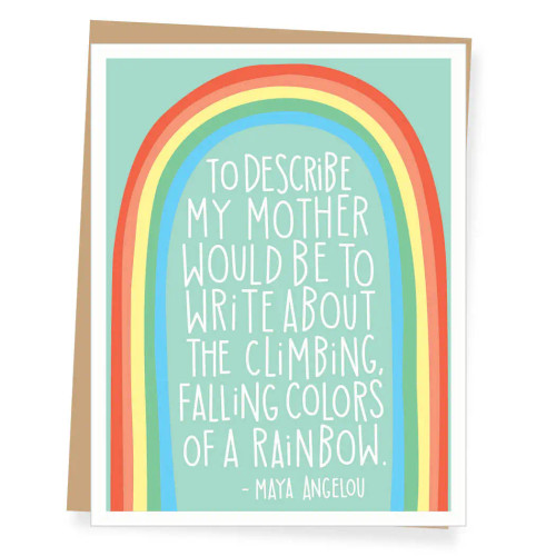 Maya Angelou Quote, Mother's Day Card