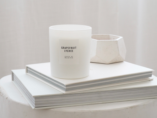 Mahina Grapefruit Lychee,  Classic Soy Wax Candle, Choose Size