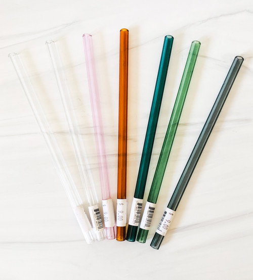 Glass Straw, 8" Straight