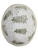 Holiday Oblong  Stoneware Dish w Gold
