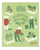 Swedish Dish Cloth: Green Life--CHOOSE DESIGN