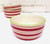 Red & Green Striped Bowl--CHOOSE SIDE