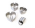 Stainless Steel Biscuit Cutters, set/4--CHOOSE SHAPE